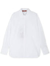 Women's Garena Bianco Otico Long Sleeve Shirt White - MAX MARA - BALAAN 4