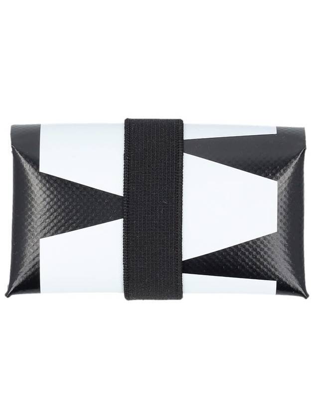 Oragami Print Banded Card Wallet Black - MARNI - BALAAN 1