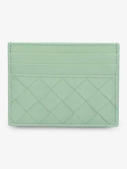 Intrecciato Leather Card Wallet Fresh Mint - BOTTEGA VENETA - BALAAN 2