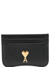 ADC Heart Stud Card Holder Black USL104AL00360015 - AMI - BALAAN 2