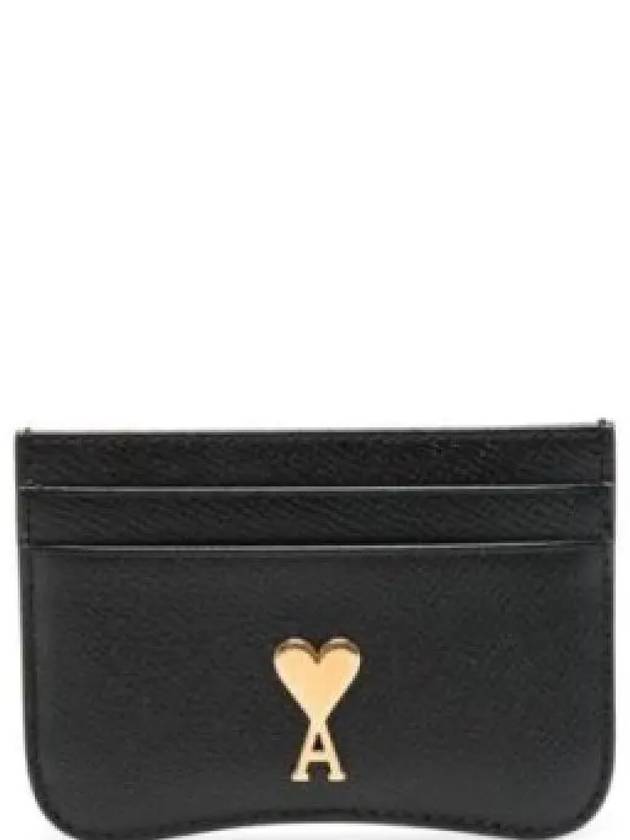 ADC Heart Stud Card Holder Black USL104AL00360015 - AMI - BALAAN 2