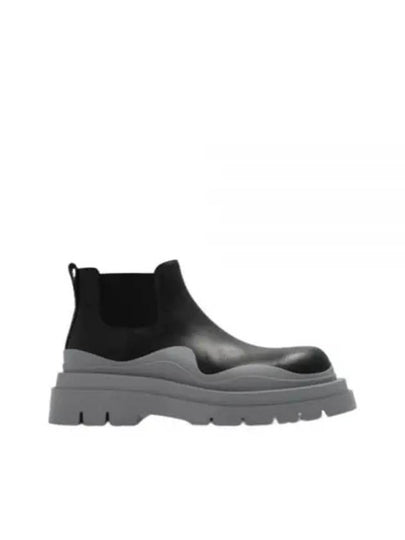 Tire Ankle Chelsea Boots Black Grey - BOTTEGA VENETA - BALAAN 2