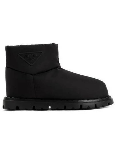 Triangle Logo Winter Boots Black - PRADA - BALAAN 2