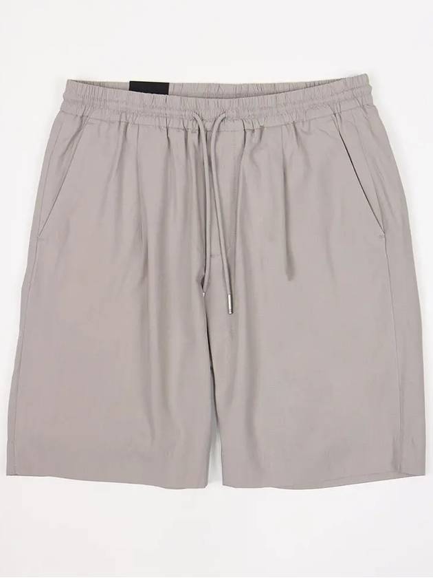 Men's Tencel Banding Gray Shorts ASPT109 - IKALOOOK - BALAAN 1