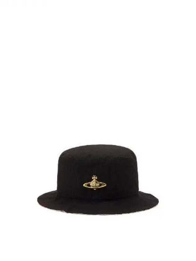 Vivienne Westwood ORB embellished cotton reversible bucket hat - VIVIENNE WESTWOOD - BALAAN 1