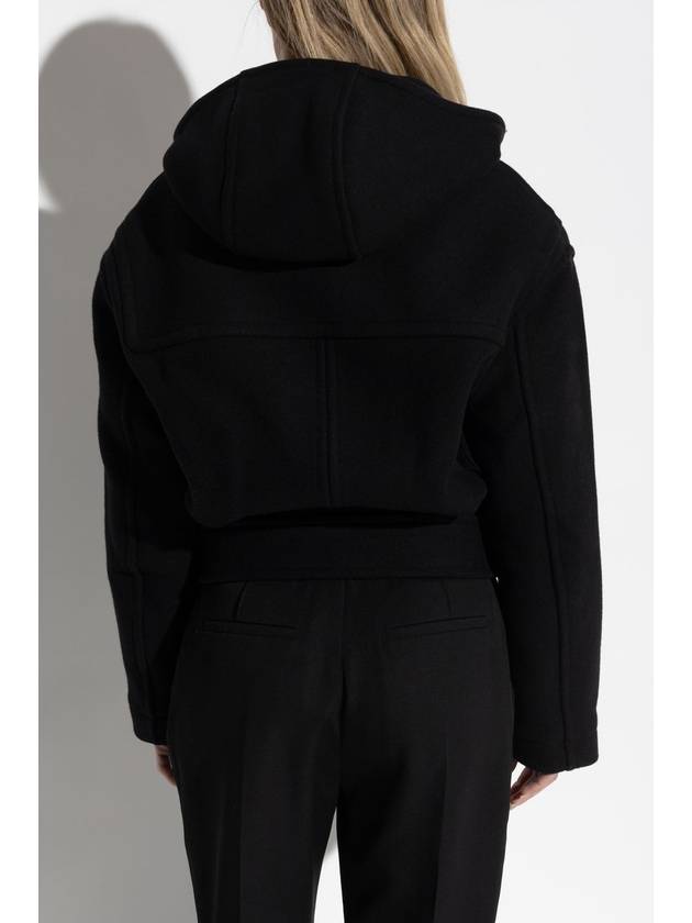 Jacquemus Wool Jacket With Hood, Women's, Black - JACQUEMUS - BALAAN 4