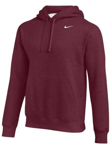 Swoosh Club Fleece Hoodie Dark Maroon - NIKE - BALAAN 1