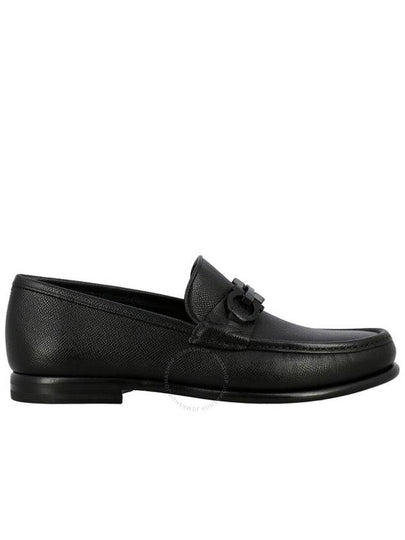 Gancini Bit Leather Moccasin Loafers Black - SALVATORE FERRAGAMO - BALAAN 2