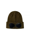 Goggle Detail Ribbed Beanie Green - CP COMPANY - BALAAN 2