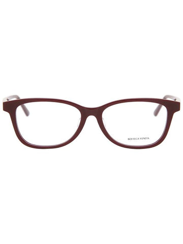 Eyewear Square Acetate Glasses Red - BOTTEGA VENETA - BALAAN.