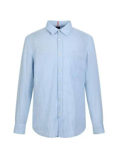 Linen shirt regular fit 50489344 460 - BOSS - BALAAN 1