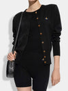 Bea Knit Cardigan Black - VIVIENNE WESTWOOD - BALAAN 6