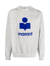 Melvis Big Logo Sweatshirt Grey - ISABEL MARANT - BALAAN 3