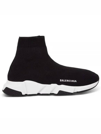 Speed Trainer  High Top Sneakers Black White - BALENCIAGA - BALAAN 2