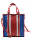 Bazaar Striped Shopper Tote Bag Red Blue - BALENCIAGA - BALAAN 2