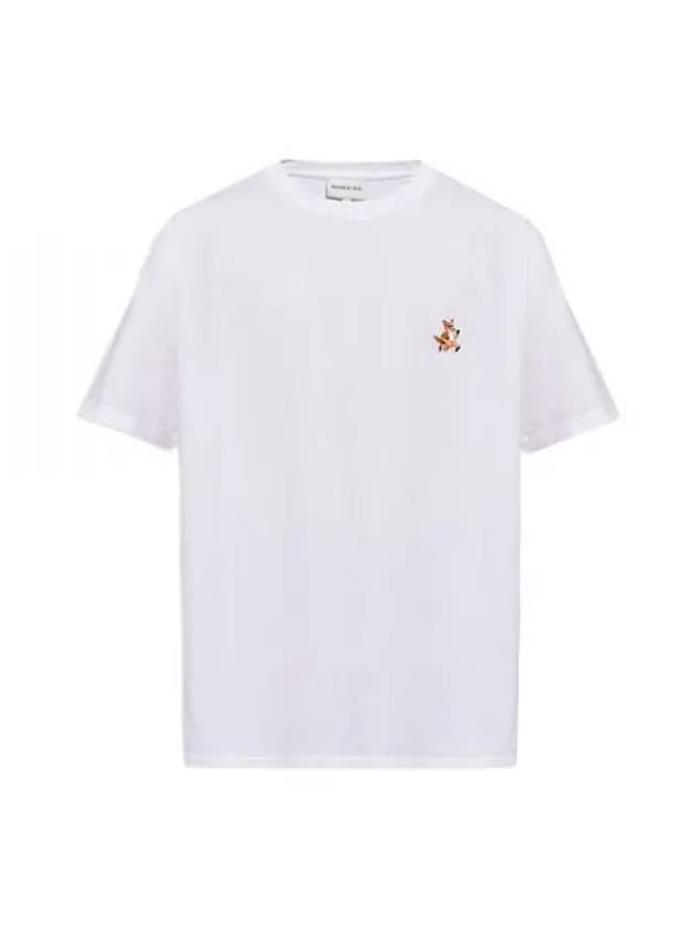 Speedy Fox Patch Comfort Short Sleeve T-Shirt White - MAISON KITSUNE - BALAAN 2