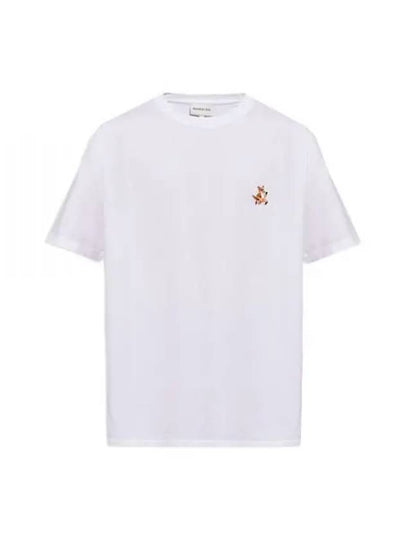 Speedy Fox Patch Comfort Short Sleeve T-Shirt White - MAISON KITSUNE - BALAAN 2