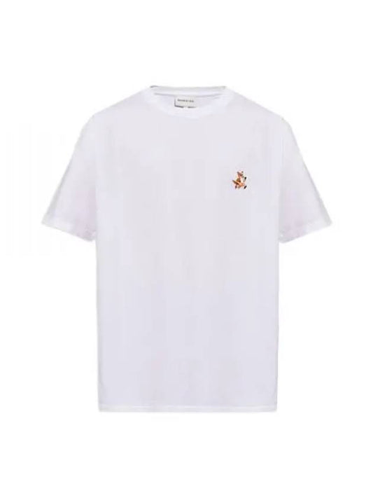 Speedy Fox Patch Comfort Short Sleeve T-Shirt White - MAISON KITSUNE - BALAAN 2