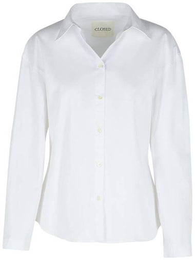 Closed 'Plusse' White Cotton Shirt - CLOSED - BALAAN 1