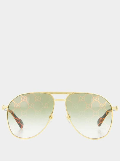 Pilot Frame Tinted Sunglasses GG1220S - GUCCI - BALAAN 2