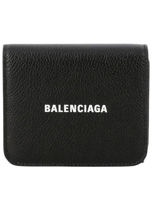 Logo Compact Wallet Black - BALENCIAGA - BALAAN 1