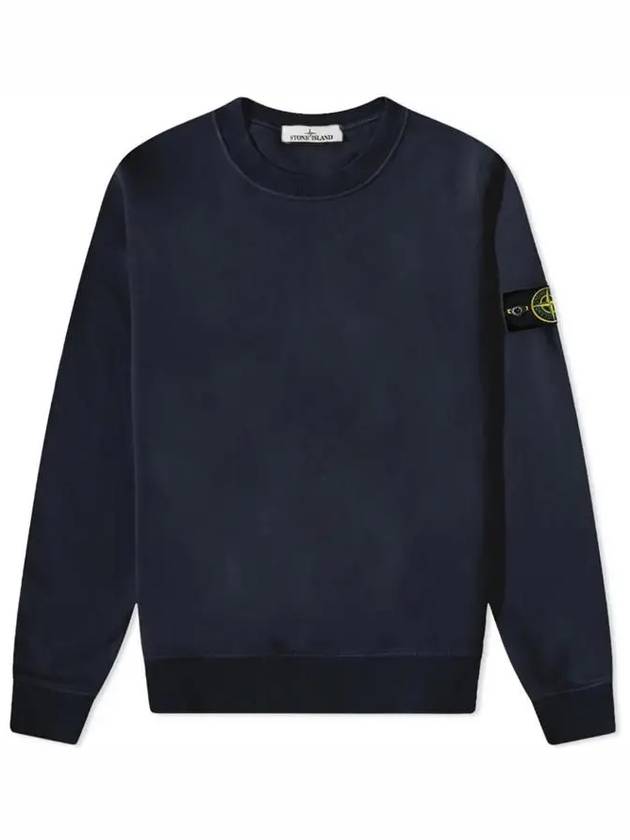 Wappen Patch Crew Neck Sweatshirt Navy - STONE ISLAND - BALAAN 2