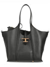 Logo T Timeless Leather Tote Bag Black - TOD'S - BALAAN 2