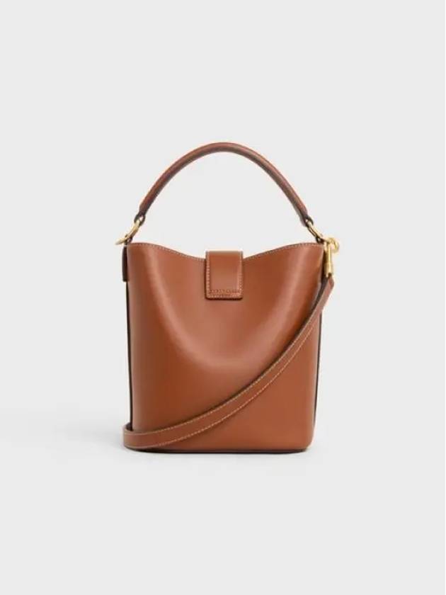 NEW Small Louise Bag Soft Calfskin TAN Bucket 119173FX9 04LU - CELINE - BALAAN 3