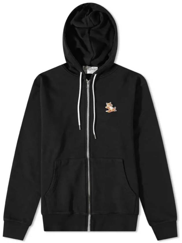 Chillax Fox Patch Classic Hoodie Black - MAISON KITSUNE - BALAAN 2