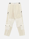 Embroidered Logo Furry Wool Track Pants White - STONE ISLAND - BALAAN 1