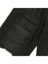 Washed Denim Bermuda Pants Black - OGARP - BALAAN 5