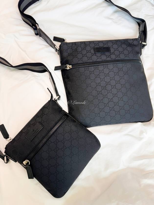 Microsima Logo Nylon Cross Bag Black - GUCCI - BALAAN 9