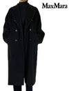 Madame Wool Double Coat Black - MAX MARA - BALAAN.