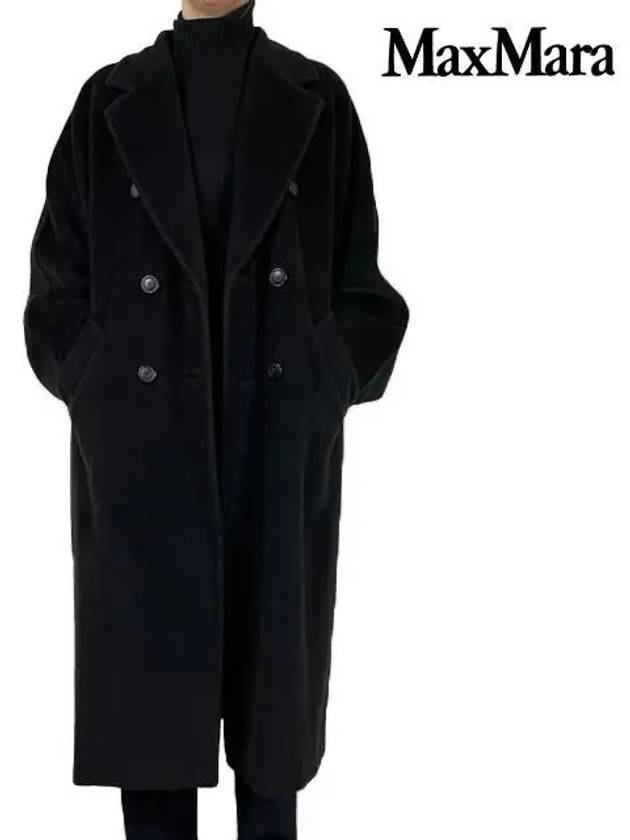 Madame Wool Double Coat Black - MAX MARA - BALAAN.