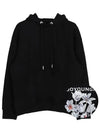 Men's Flower Back Logo Cotton Hoodie Black - WOOYOUNGMI - BALAAN 5