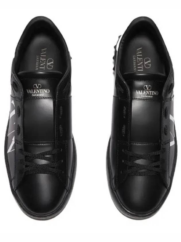 VLTN Logo Low Top Sneakers Black - VALENTINO - BALAAN 2