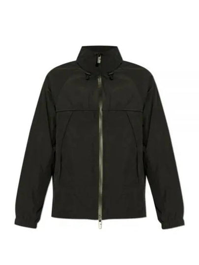 Cotton Zip-Up Jacket Black - BURBERRY - BALAAN 2