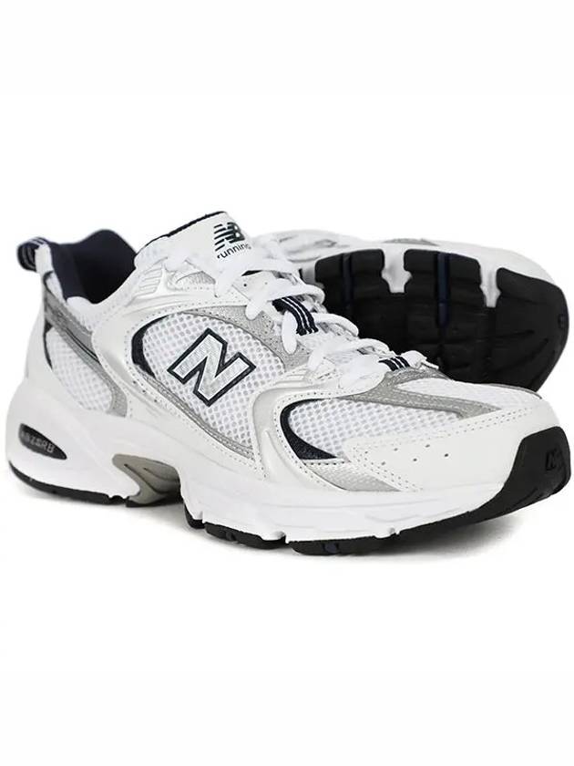 530 Retro Running Low Top Sneakers Navy White - NEW BALANCE - BALAAN 3