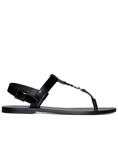 Cassandre Flip Flops Black - SAINT LAURENT - BALAAN 2