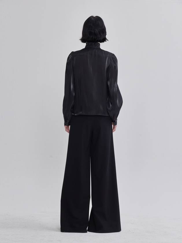 Front Open Button Detail Pants Black - LIE - BALAAN 4