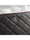 Classic Mini Pouch Grained Calfskin Silver Black - CHANEL - BALAAN 9