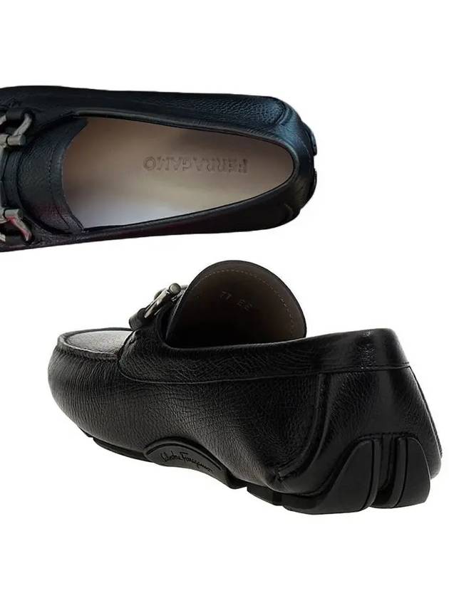 Gancini Ornament Driving Shoes Black - SALVATORE FERRAGAMO - BALAAN 5