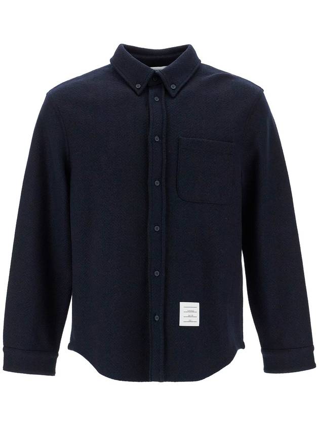 long sleeve shirt navy - THOM BROWNE - BALAAN 2