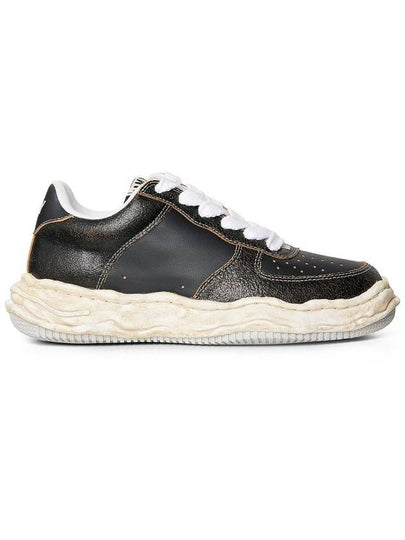 Wayne Leather Low Top Sneakers Black - MIHARA YASUHIRO - BALAAN 2