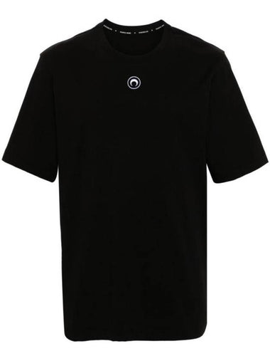 Short Sleeve T Shirt MTT077CJER0009 BK99 Black - MARINE SERRE - BALAAN 1