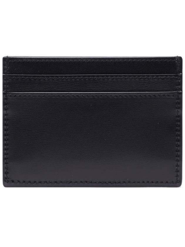 Monogram Card Case in Smooth Leather Black - SAINT LAURENT - BALAAN 5