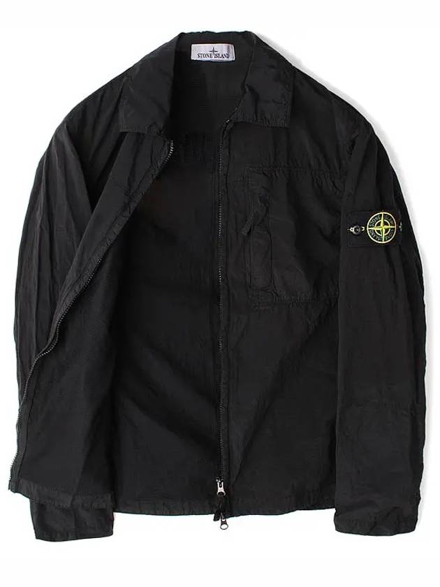 Nylon Metal Econyl Long Sleeve Shirt Black - STONE ISLAND - BALAAN 8