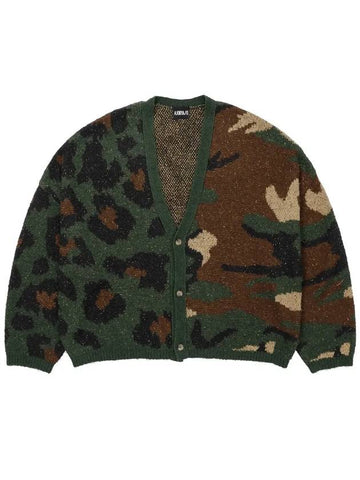 Camouflage Leopard Cardigan KHAKI - AJOBYAJO - BALAAN 1