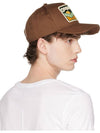 Men's Logo Cotton Ball Cap Brown - DSQUARED2 - BALAAN 4