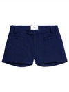 Boucle Shorts Navy - AMI - BALAAN 2